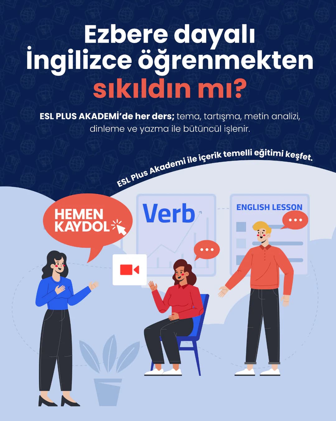 ingilizce eğitim firması sosyal medya yönetimi