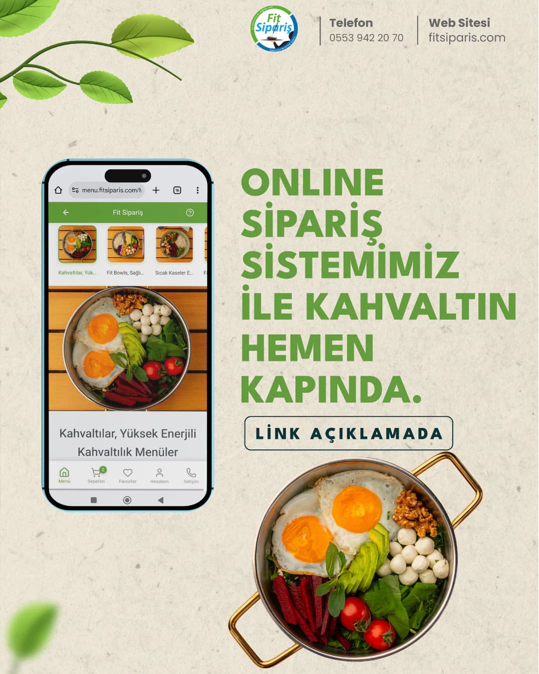 Fit Sipariş gönderisi — paket tanıtımı